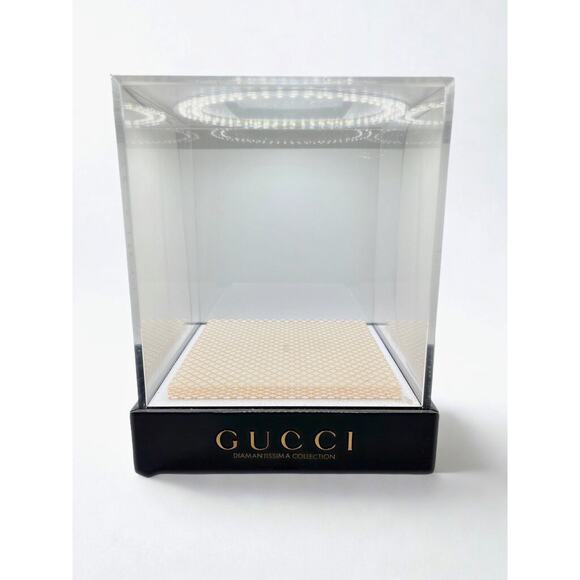 Gucci Diamantissima Watch Display Box Case Black Acrylic Extremely Rare - Picture 6 of 7